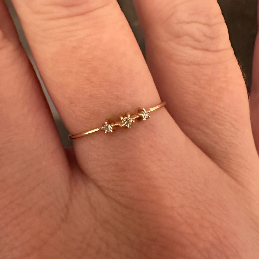 Catbird diamond snippet ring